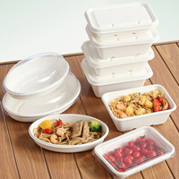 Contenant alimentaire écologique en bagasse de canne à sucre, boîte à emporter biodégradable de qualité alimentaire, emballage de repas compostable pour salades