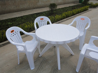 Fabricants de table de restaurant en plastique pour l'extérieur mariage table de fête en plastique pour le camping
