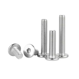 Factory Wholesale 304 Stainless Steel Metric Low Profile Flat <strong>Head</strong> Hex Socket Cap <strong>Screws</strong> Ultra Thin <strong>Head</strong> M2 to M8 - Product Image 5