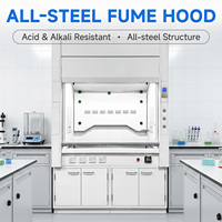 Hotte de laboratoire chimique Cartmay résistante aux acides et aux produits chimiques, armoire de protection de paillasse