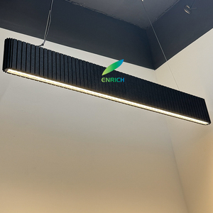 แผงไฟเพดาน LED แบบเส้นตรงดูดซับเสียงได้โคมไฟแขวน LED อะคูสติกจี้อะคูสติก - Product Image 6