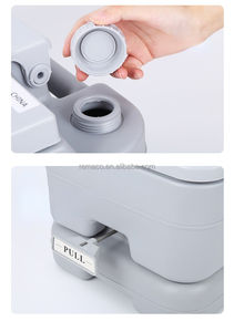 Off Road kamp dişli açık seyahat küçük WC taşınabilir tuvaletler 20L kapasiteli PP malzeme ucuz plastik cep kamp çadırı - Product Image 4