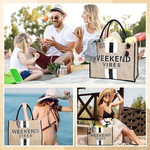 <span class=keywords><strong>Sac</strong></span> de plage <span class=keywords><strong>en</strong></span> <span class=keywords><strong>jute</strong></span> avec motif lettres, poignée <span class=keywords><strong>en</strong></span> corde de coton, imperméable, réutilisable, <span class=keywords><strong>sac</strong></span> fourre-tout personnalisé - Product Image 4