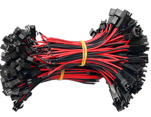 10 cặp JST SM 2pin 3P 3mm 5mm cắm Nam đến Nữ Dây nối 1m dài cho các ứng dụng điện tử - Product Image 1