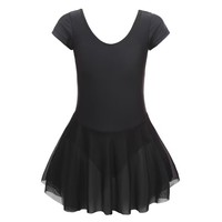 Bonne qualité pas cher prix couleurs personnalisées vêtements de danse noir Tutu robe enfant Ballet