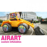Véritable jouet de voiture gonflable, chariot élévateur gonflable pour enfants, décoration de parc de jeux