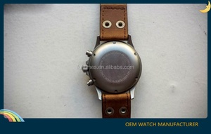 ETA7753 Luxury Calf Leather Strap Stainless Steel Watch for Men <b>Chronograph</b> Watch <b>Automatic</b> Can customize logo - Product Image 3