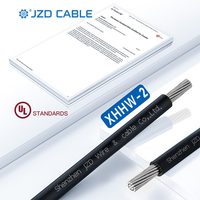 Cable de Aluminio JZD UL 6AWG-750KCMIL XHHW-2, Conductor de Aluminio Compacto Trenzado Resistente al Sol, Cable XHHW-2 para Conducto