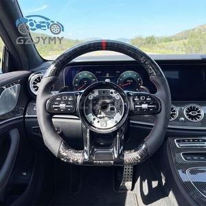 AMG Style Forged Pattern Carbon Fiber <b>Steering</b> <b>Wheel</b> <b>for</b> W204 W205 W212 W213 W217 W218 C200 Perforated Leather - Product Image 2