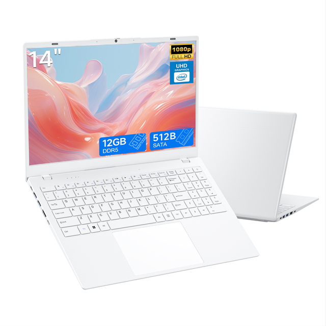 New 14" HD Ultra Light Thin Laptop Computer Quad-Core Intel Celeron Processor 12GB RAM 128GB Ordinateur Portable Laptop Pc