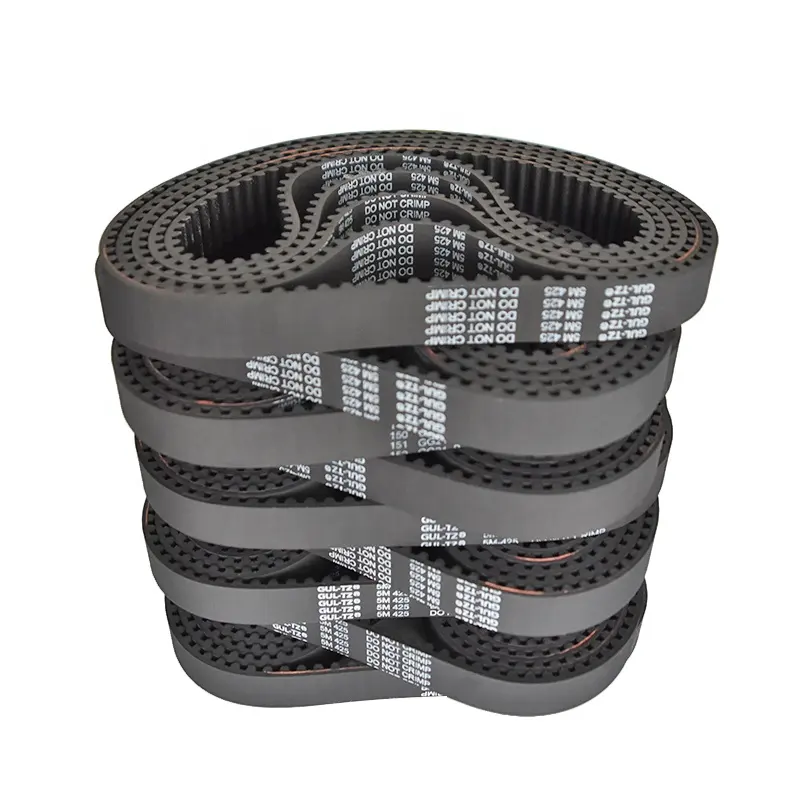 Industrial Rubber Synchronous black belt 5M-425 belt standard rubber timing belt