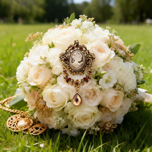 Broches Fantaisie Cameo Cadeau d'Enfants en Gros pour Mariage Fiançailles Alliage de Zinc Cristal Plaqué Or Vente Directe Usine - Product Image 1