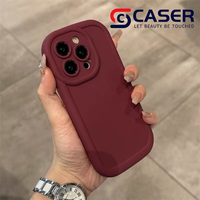 Coque Téléphone Simple Bouffante Chaud du Fabricant avec Trou de Protection pour Caméra, Couleur Pure, pour iPhone 16 Pro Max Plus Pro 15 14 13
