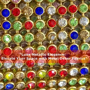 Recorte de malla de aluminio adornado con diamantes de imitación de cristal-Tela de alambre de tejido liso para elevar el arte tejido de la ropa - Product Image 3