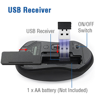 Ensemble clavier et souris sans fil silencieux pleine taille 2,4 G, clavier et souris sans fil avec DPI réglable sur 3 niveaux