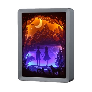 New arrival Sweetmade led night light picture frame shadow box painting frame