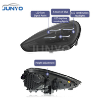 Kit de modernisation de phares Junyo Led pour Porsche Cayenne 15-18, passage des anciens phares à de nouveaux phares Led Matrix