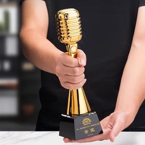 Trofeo <span class=keywords><strong>de</strong></span> Cristal <span class=keywords><strong>de</strong></span> Resina Personalizado al por Mayor, Creativo y <span class=keywords><strong>de</strong></span> Alta Gama, con Forma <span class=keywords><strong>de</strong></span> Micrófono, para Concurso <span class=keywords><strong>de</strong></span> <span class=keywords><strong>Canto</strong></span>, Premio Musical, Recuerdo Musical - Product Image 5