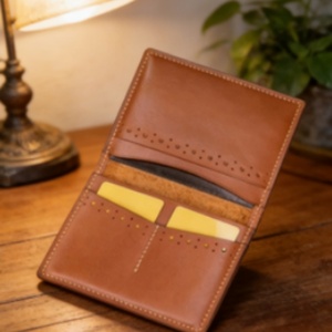 Tarjetero de Cuero Crazy Horse Vintage Simple Boshiho, Cartera para Tarjetas de Identificación para Hombre, Cartera Clásica de Cuero Genuino para Hombre - Product Image 3