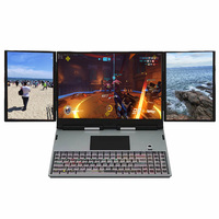 Meilleur prix pour ordinateurs portables à trois écrans de 16 pouces + 10,5 pouces + 10,5 pouces, syncretisme N95, ultra-mince, en aluminium, clavier mécanique rétroéclairé