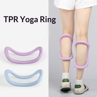 Cercle de yoga Choyu, anneau de Pilates en TPE souple, design ouvert pour les épaules, pour l'entraînement de flexibilité et les exercices d'étirement quotidiens à domicile