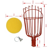 Cueilleur de fruits télescopique en aluminium One99 1.6m-4m, outil réglable à long manche en métal avec coussin de protection en mousse