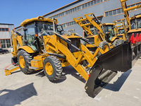 Fabrication officielle chinoise, meilleur tracteur compact d'occasion Jcb 3cx, mini-chargeur compact 4x4, excavatrice à roues, chargeuse-pelleteuse