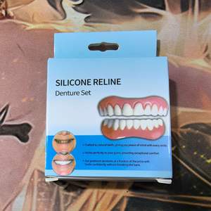 Prothèse <span class=keywords><strong>dentaire</strong></span> complète en silicone de qualité, ajustable, à clipser, pour un sourire blanc et magnifique - Product Image 1