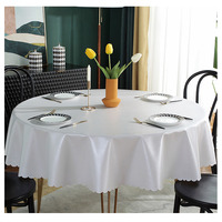 Nappe Champagne de luxe, en tissu gaufré écrasé, ronde, pour événements, fête de mariage, anniversaire, 120