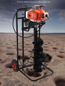 4 Đột Quỵ Nhiệm Vụ Nặng Nề Công Cụ Làm Vườn Trái Đất Khoan Máy Bài Lỗ Digger Cây Trồng Đất Khoan Điện Trái Đất Khoan Cho Lỗ - Product Image 4