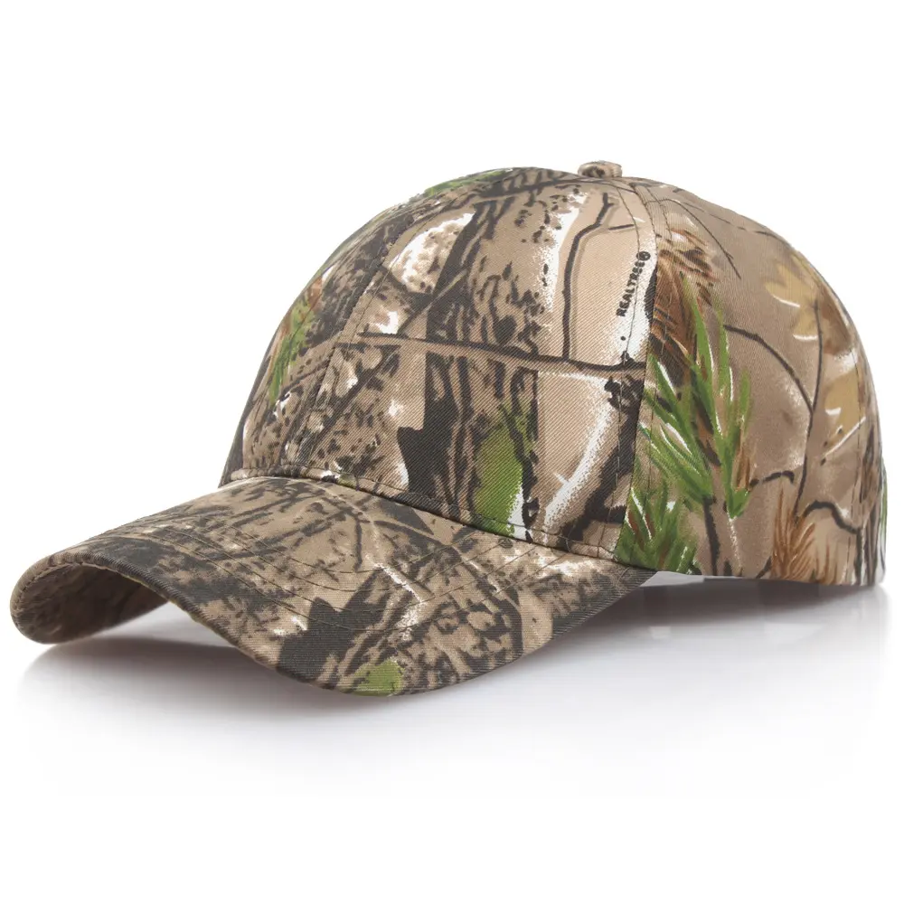 Casquette de pêche pour hommes, casquette camouflage jungle pour chasse en plein air, casquette de baseball, casquette de camionneur, casquette de randonnée tactique