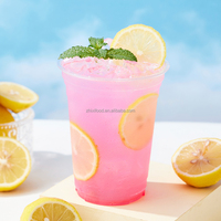 Nouveauté 1.32 kg/boîte concentré aromatisé de sirop de fruits au citron rose pour les magasins de thé à bulles et de boissons en gros