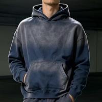 Sweat-shirt personnalisé avec logo imprimé, effet délavé et vieilli, blanc uni, le meilleur choix