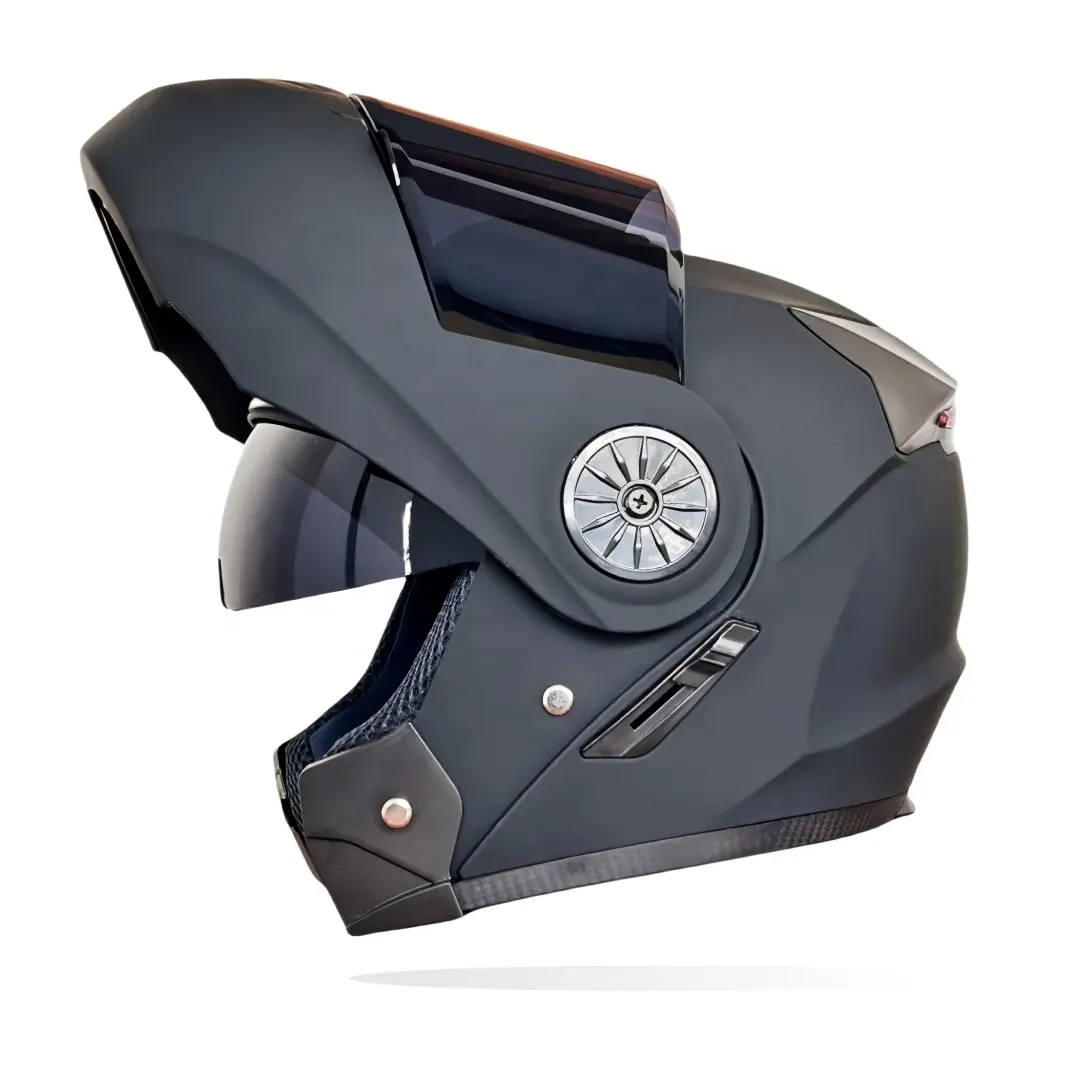 Nuova moda Abs casco modulare moto testa aperta Crash eps caschi moto per adulti produzione