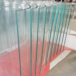 Verre incurvé laminé écran de <span class=keywords><strong>douche</strong></span> salle de bain serres extérieures bâtiment mur tables à manger maison escalier garde-corps en verre - Product Image 2