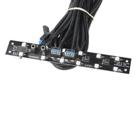 Cable de caja de PC USB 3,0 USB 3,1 Luz LED Cable de panel frontal de computadora Interruptor de unidad central Puerto Cable de extensión de reutilización