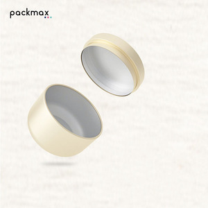 Boîte ronde en aluminium de 50g avec couvercle séparé pour thé, bonbons, café - Boîte métallique vide portable en stock, vente en gros - Product Image 3