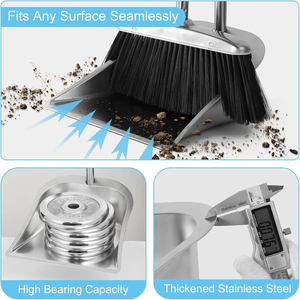 Juego de Escoba y Recogedor de Plástico Simple y Económico para Limpieza del Hogar, Escoba Suave con Recogedor - Product Image 4