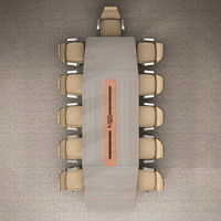 Ensemble de mobilier de bureau moderne : bureau, table de salle de conférence, table de conseil d'administration, table de réunion, tables et chaises de conférence