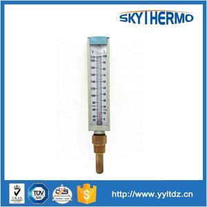 V-linha ângulo reto vermelho ou azul «ine enchido em termômetro de plástico de vidro - Product Image 4