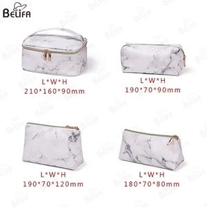 Sac cosmétique imprimé marbre de haute qualité sac de maquillage de beauté de voyage sac cosmétique étanche pour les femmes - Product Image 2