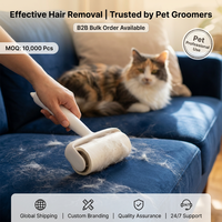 Rouleau anti-poils de qualité supérieure pour poils d'animaux, durable et réutilisable, rouleau pour enlever les poils d'animaux