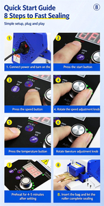 เครื่องซีลแบบมินิ ซีลต่อเนื่องอัตโนมัติ สำหรับถุงพลาสติก PE PP - Product Image 6