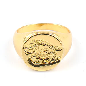 Anillo de Aleación Chapado en Oro del Mismo Modelo que en la <span class=keywords><strong>Película</strong></span> Kingsman: The Secret Service, Anillo de Cola de Dragón - Product Image 3