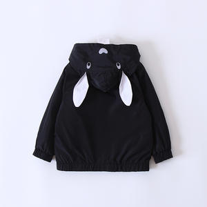 Ropa Barata en Línea, Chaqueta Casual con Estampado de Animales para Niños, Chaquetas de Fabricación a Bajo Precio con Orejas de Conejo - Product Image 4