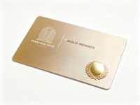 Carte de membre VIP d'hôtel personnalisée en PVC OEM, impression UV NFC, estampage à chaud, carte de fidélité de luxe, carte de contrôle d'accès intelligente pour les complexes hôteliers