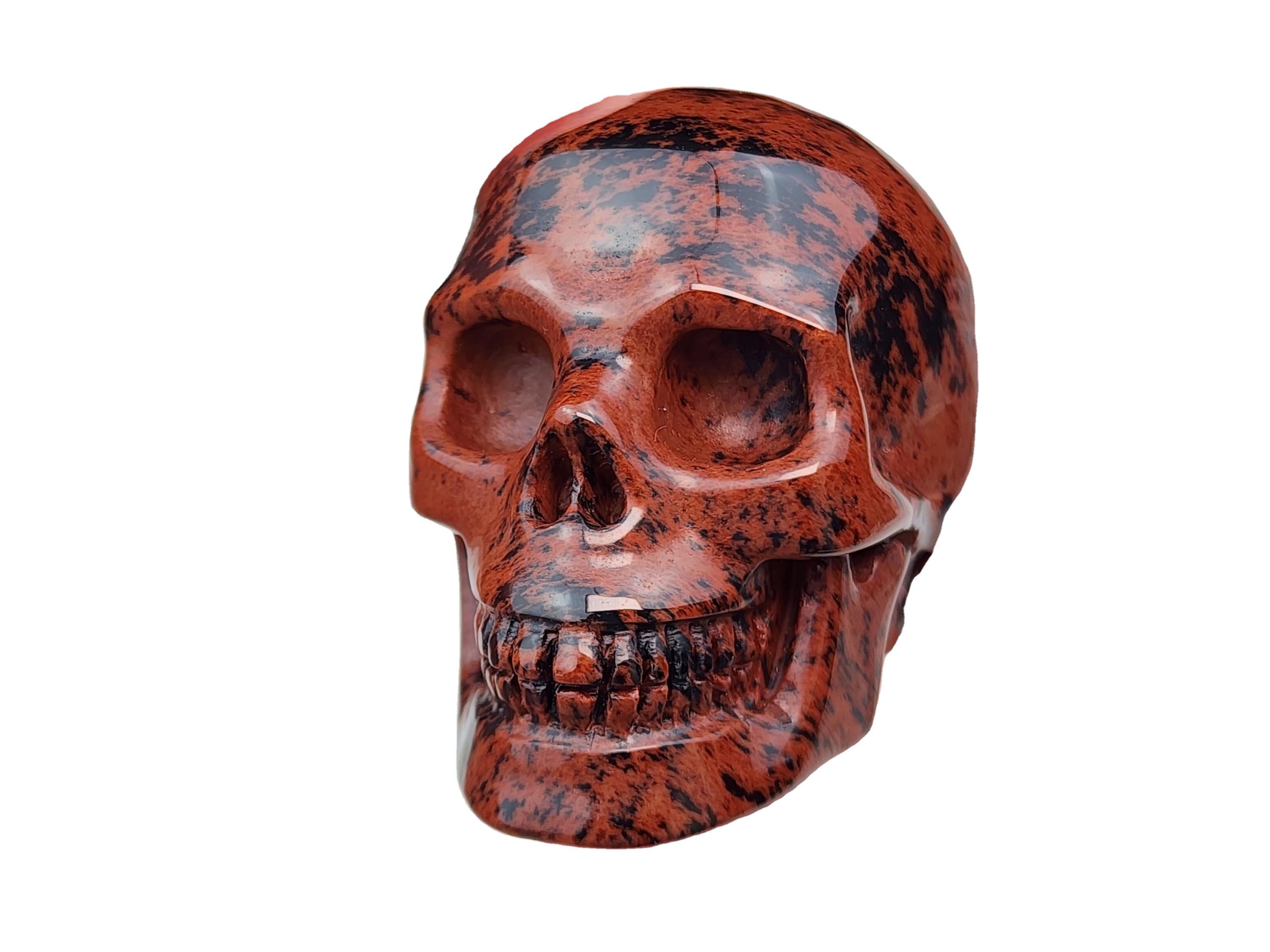 หัวกะโหลกออบซิเดียนสีแดง