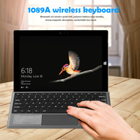 Keyboard Nirkabel RGB Backlit Ultra-Tipis Mini Baru 3.0 Tipe C 2.4Ghz untuk Surface Pro 3/4/5/6/7 & Surface Go