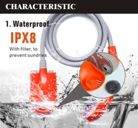 Douche de camping portable rechargeable par USB, pulvérisateur de bidet pour extérieur, piscine et voyage