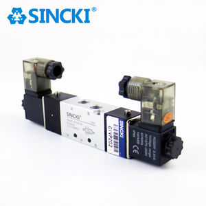 4V130E-06 5 Port 2 yollu çift bobin alüminyum alaşım Solenoid vana endüstriyel uygulamalar için 4V pnömatik makine çalışma hava - Product Image 3